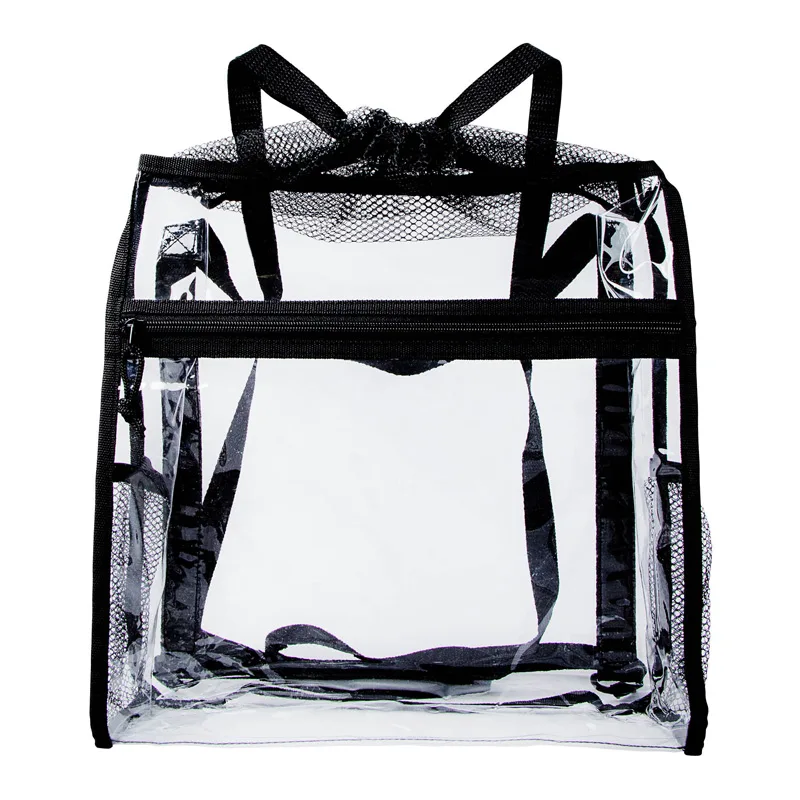 Ramsey Clear Drawstring Backpack view 2