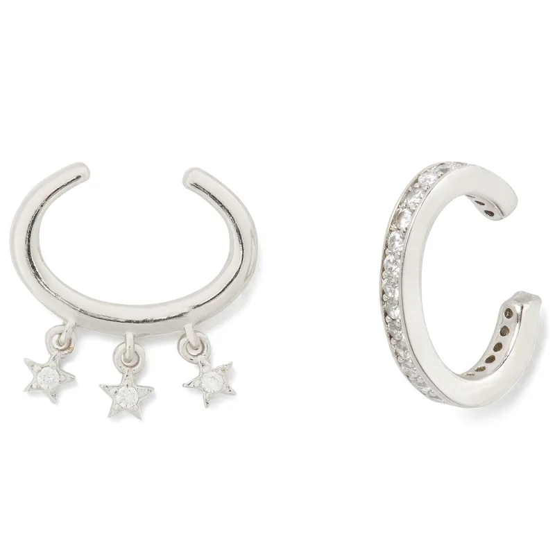 kate spade new york Starring Star Ear Cuff - Silver