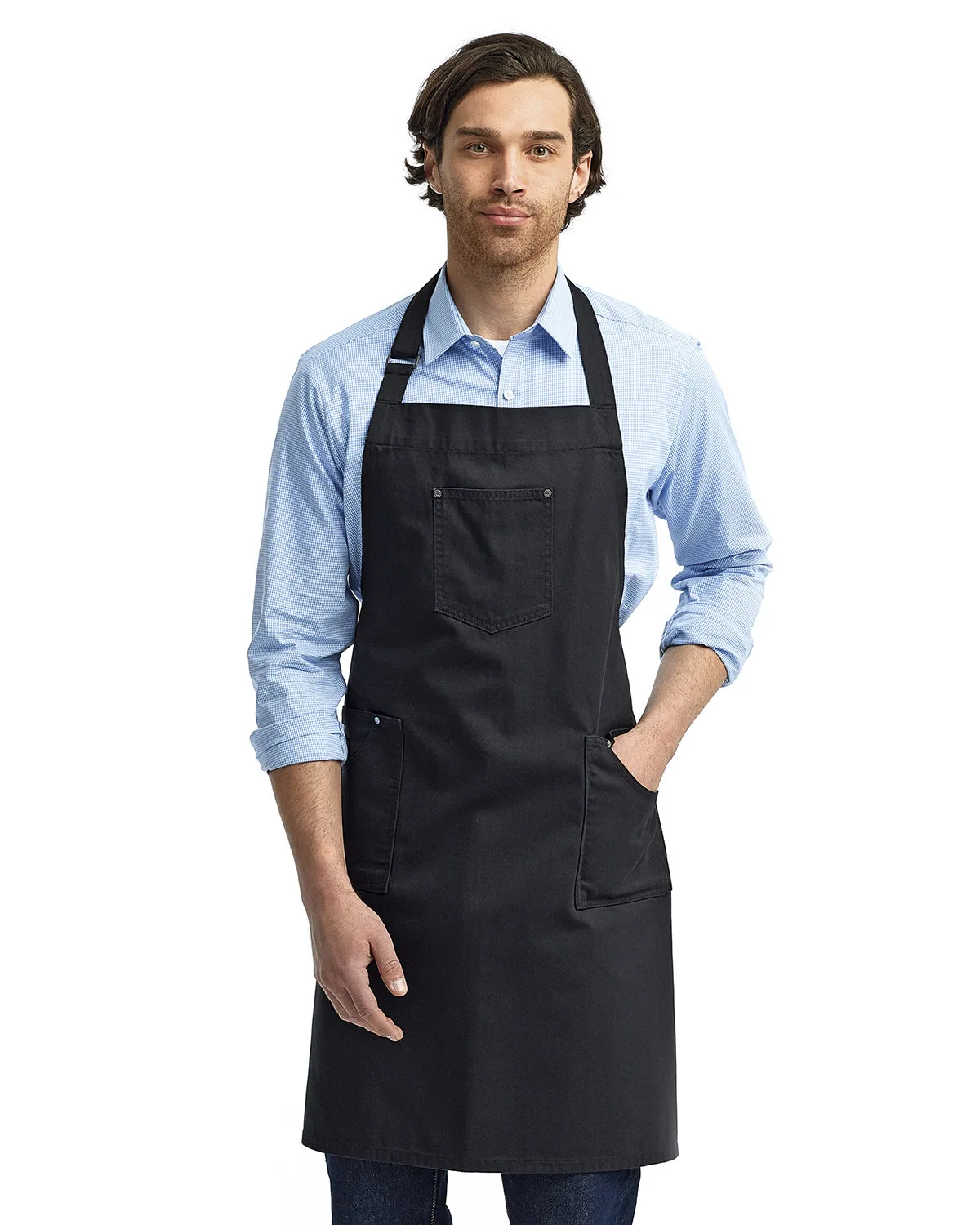 Artisan Collection by Reprime® Unisex Cotton Chino Bib Apron