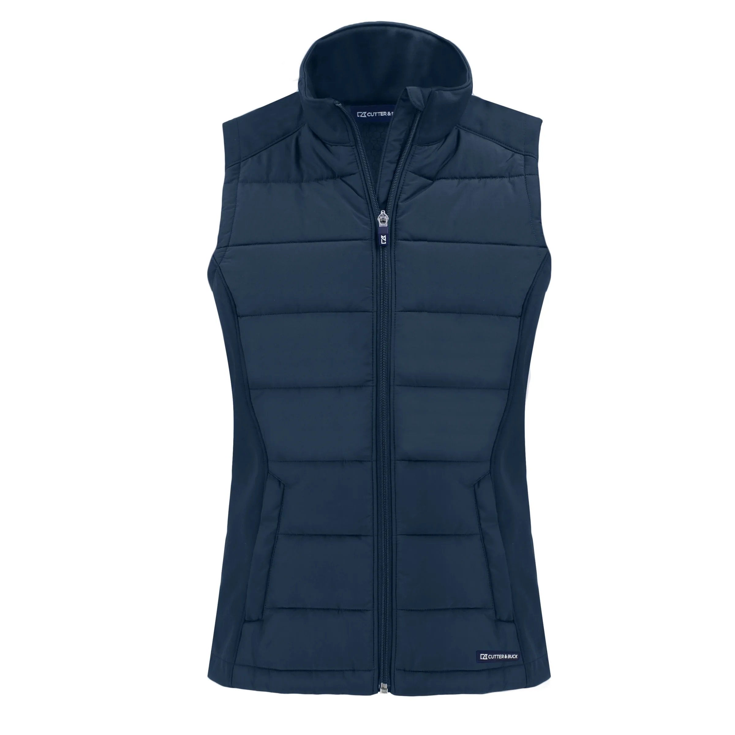 Cutter & Buck Evoke Hybrid Eco Softshell Recycled Womens Full Zip Vest view 4
