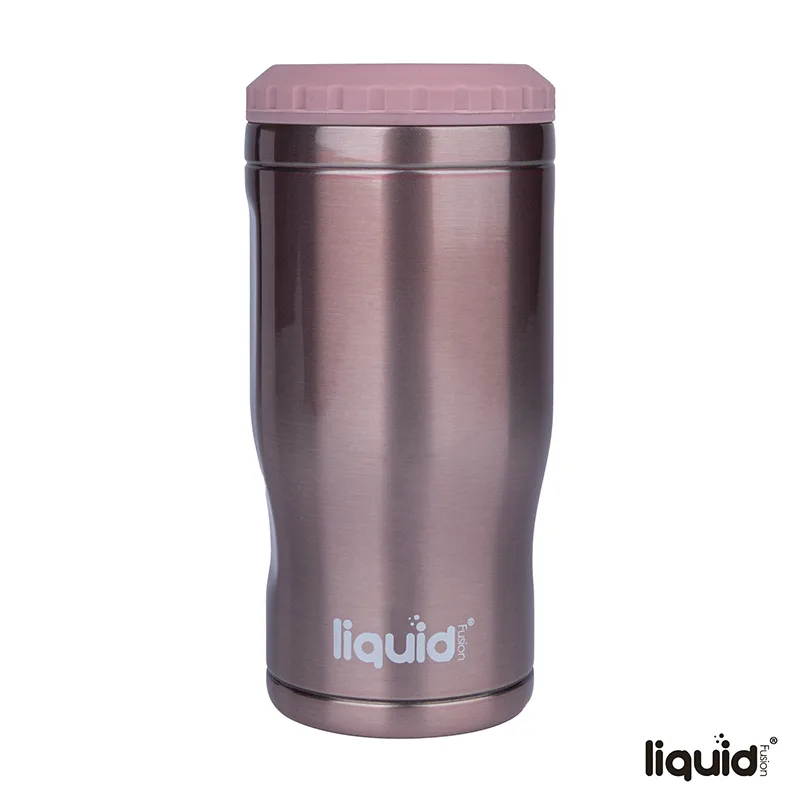Liquid Fusion Icy Bev Kooler 4-In-1 Double Wall Stainless Steel Can Cooler / Tumbler view 2