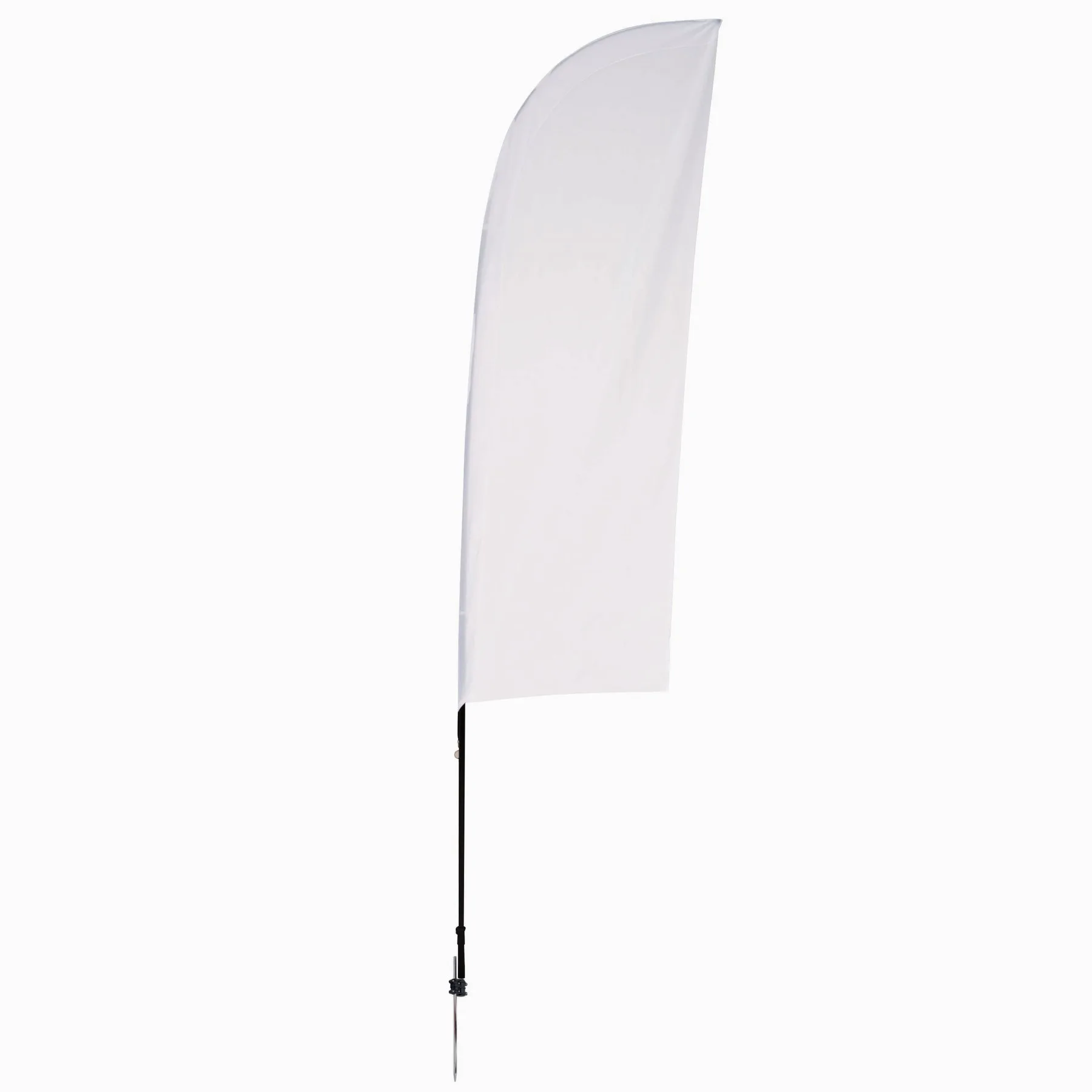 9' Streamline Blade Sail Sign Flag, 1-Sided, Ground Spike view 2