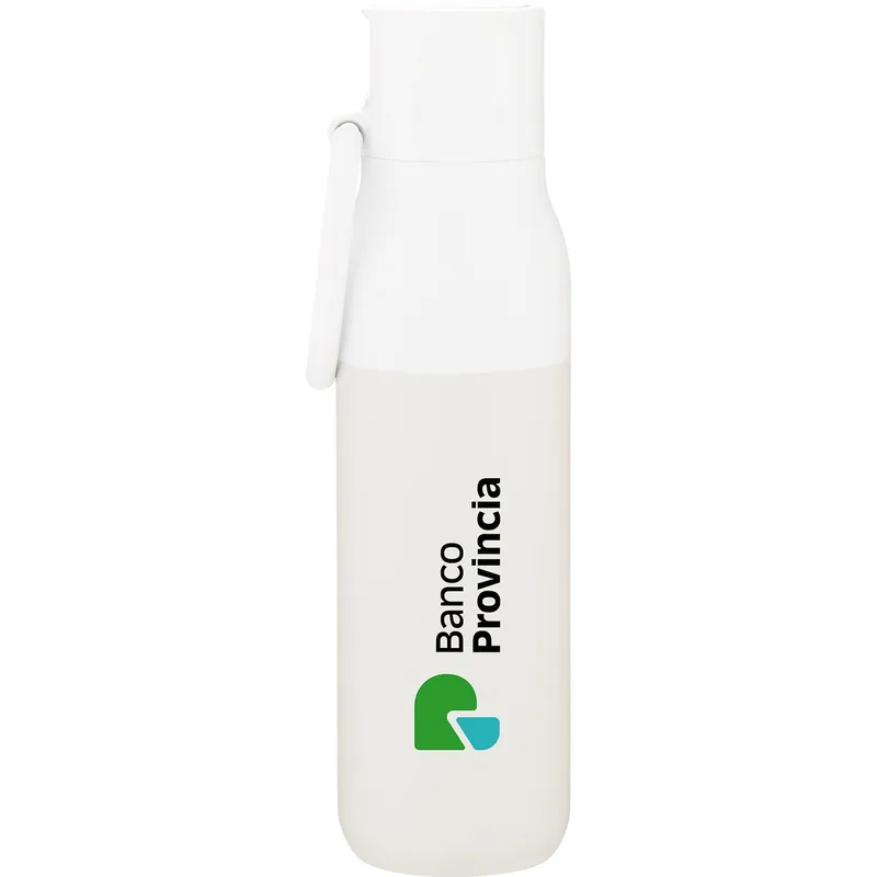 17 oz Larq Flip Top Water Bottle (Granite White)