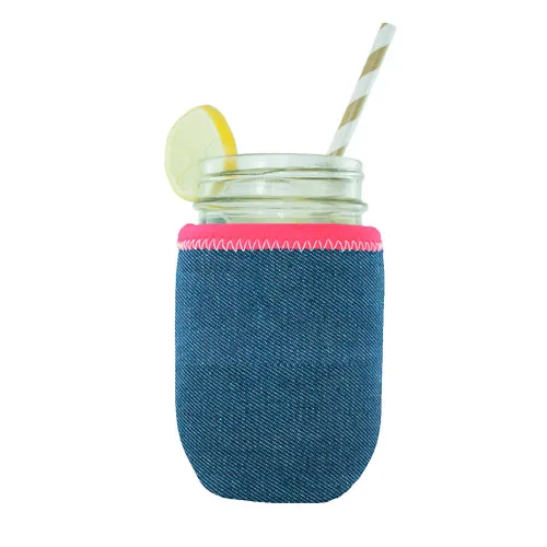 Denim Jar Kaddy + Bias Trim view 2