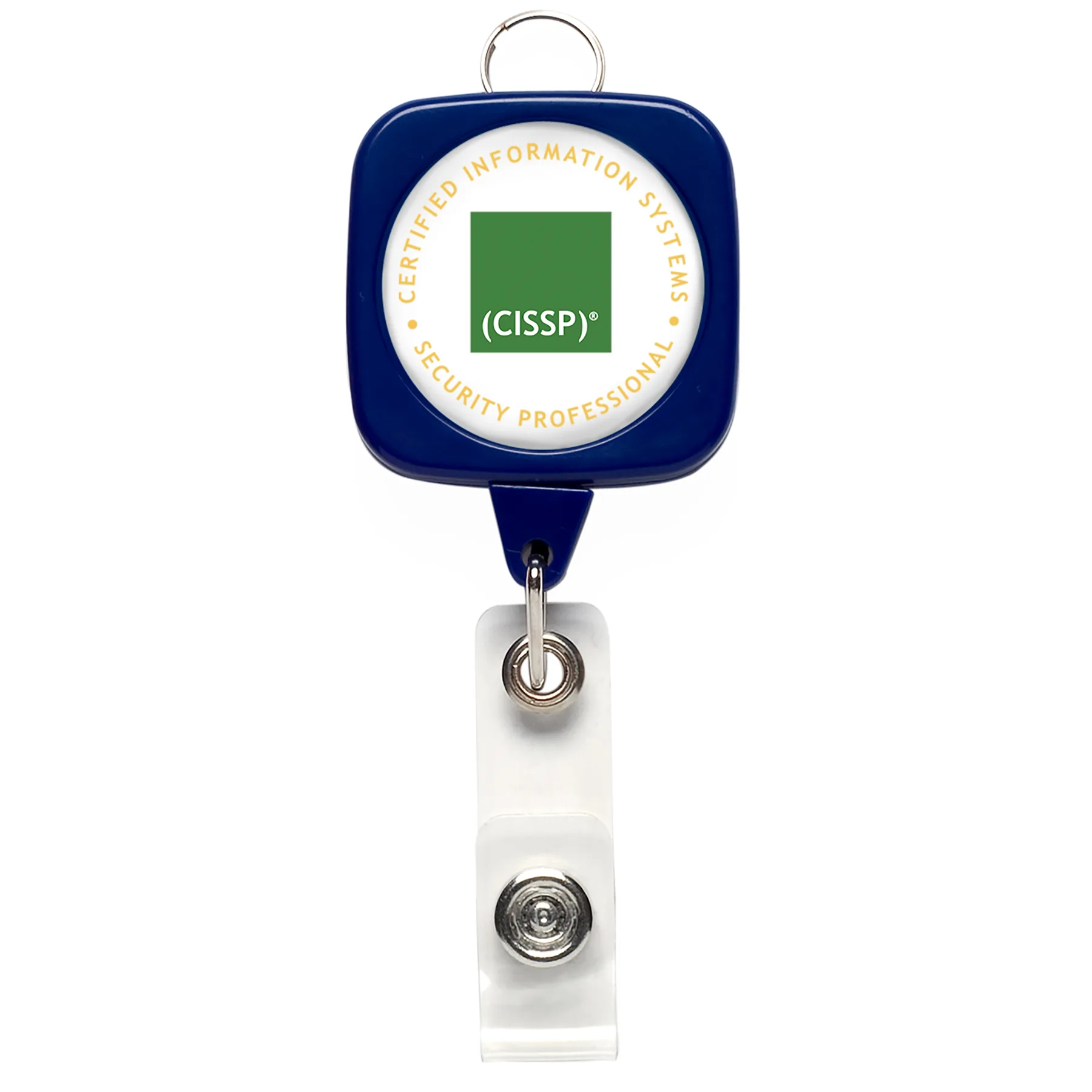 Jumbo Sqround Retractable Badge Reel w/lanyard attachment view 5