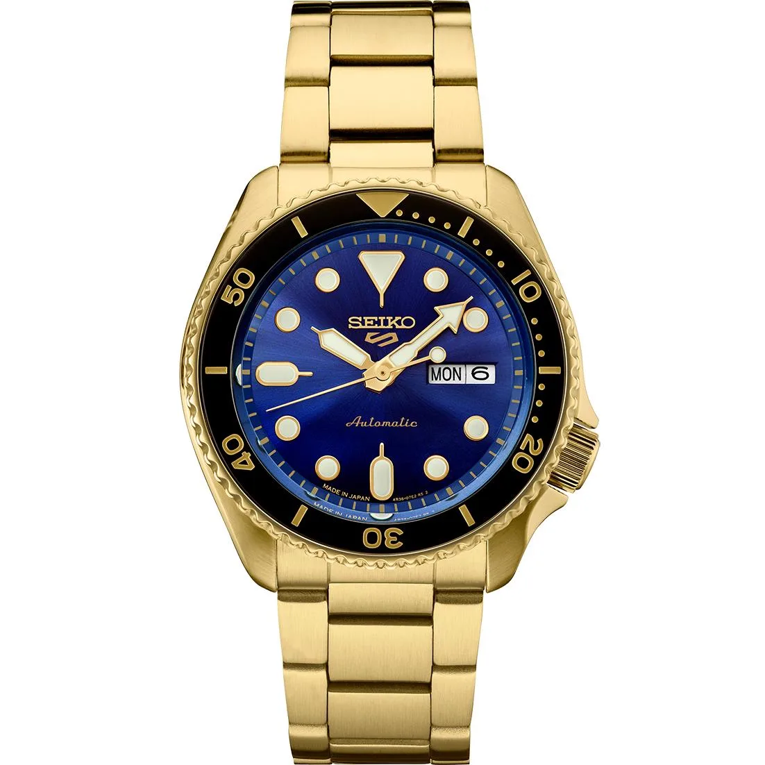 Seiko Watch 5 Sports Sgp Automatic Blue Dial