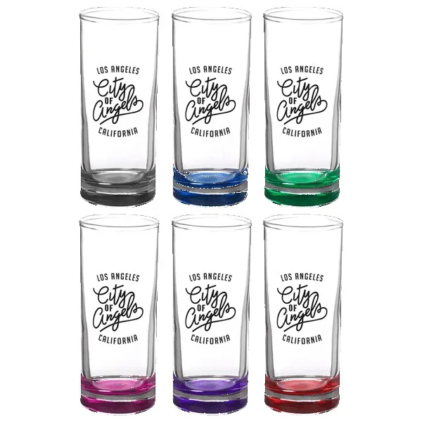 Agave 2.5 oz Lexington Shooter Glass with Color Bottom