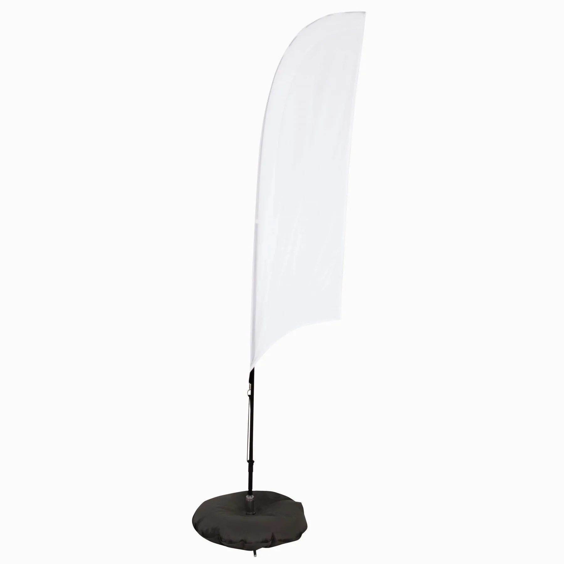 7' Streamline Razor Sail Sign Flag, 1-Sided, 3-Leg Scissor view 2