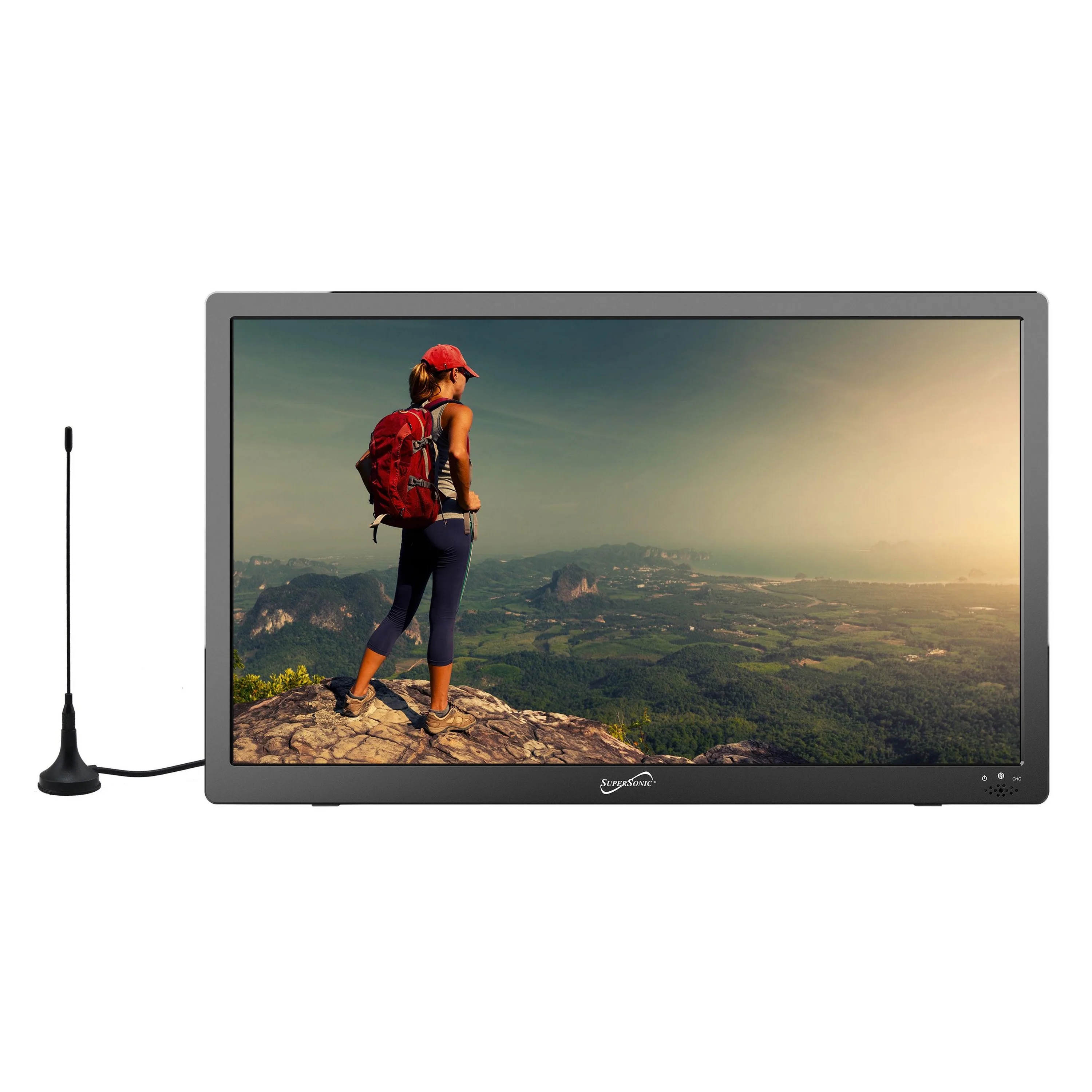 Supersonic 16" Portable Led Tv W/ Hmdi And Fm Radio