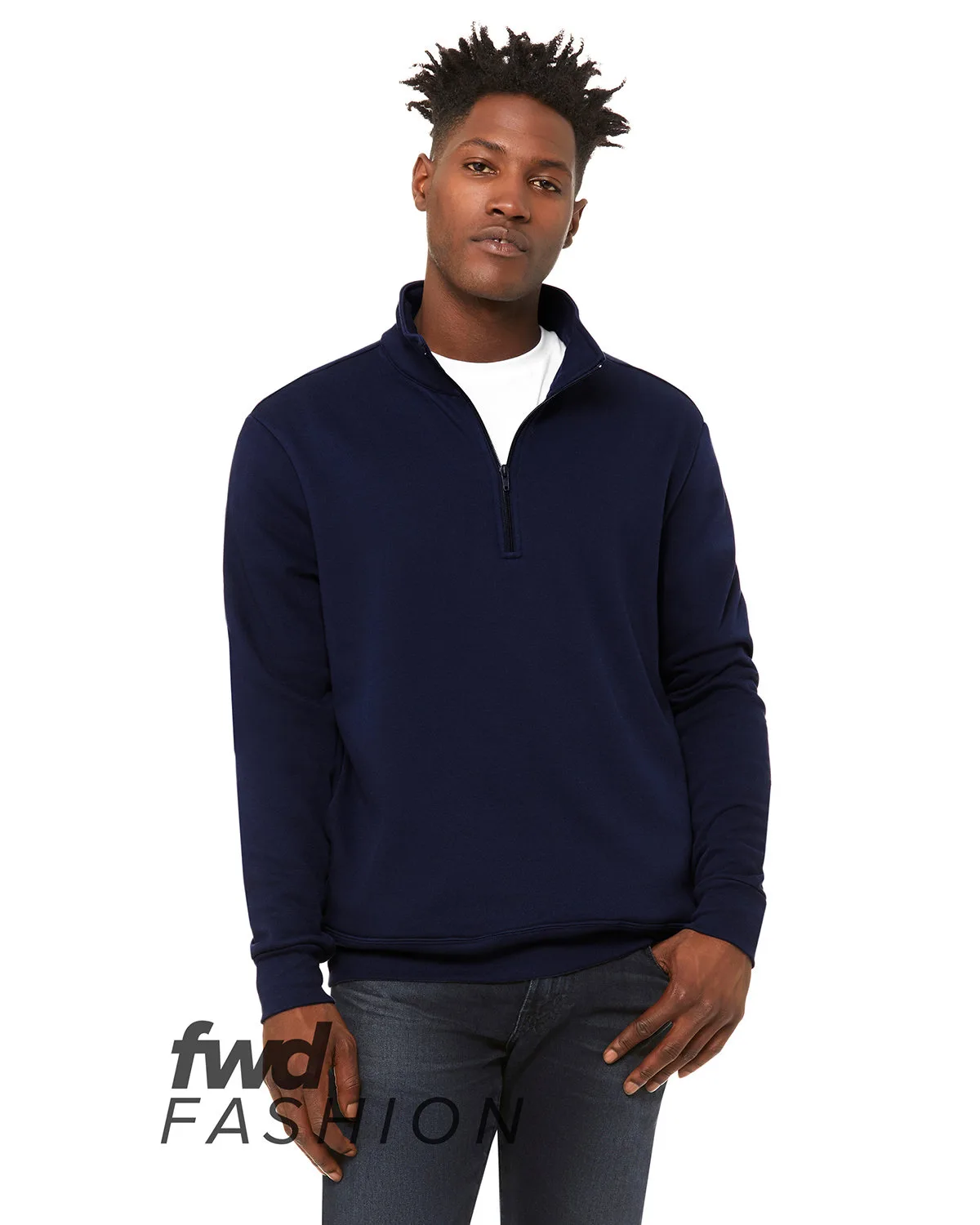 BELLA+CANVAS FWD Fashion Unisex Quarter Zip Pullover Fleece view 4