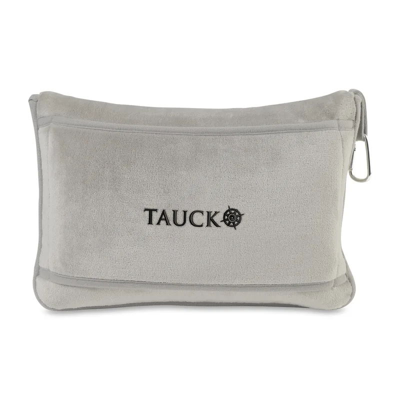 It's Go Time Travel Pillow & Throw Set - Light Gray