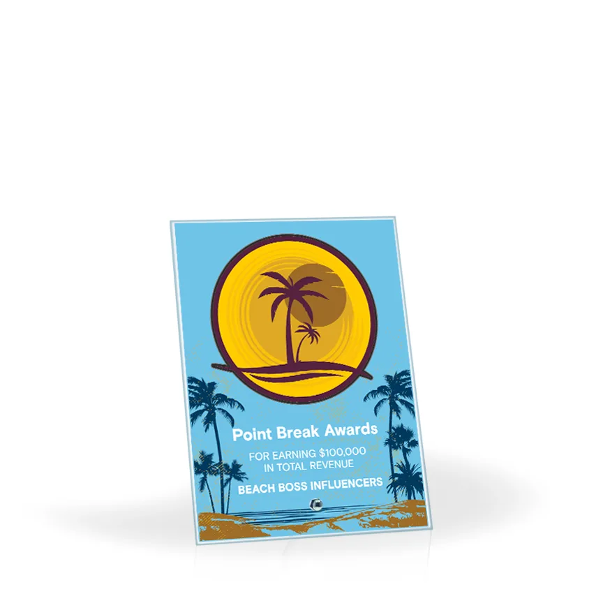 Nico Beveled 5x7 Glass Award