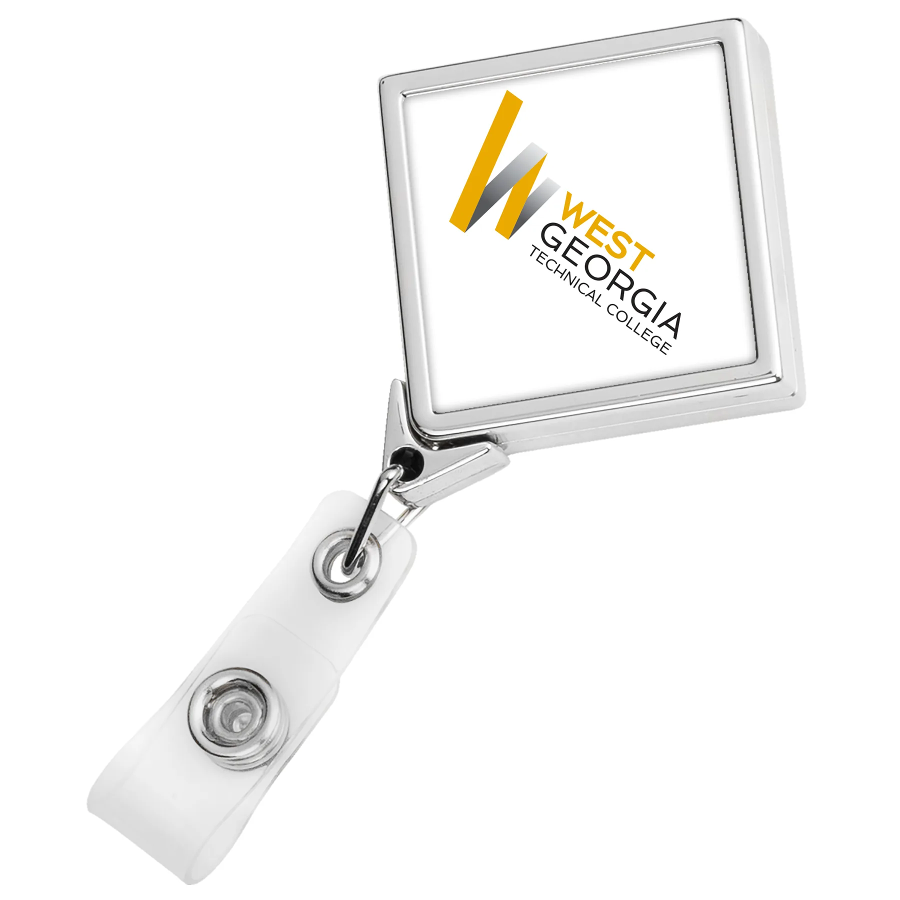 Chrome Jumbo Diamond Badge Reel