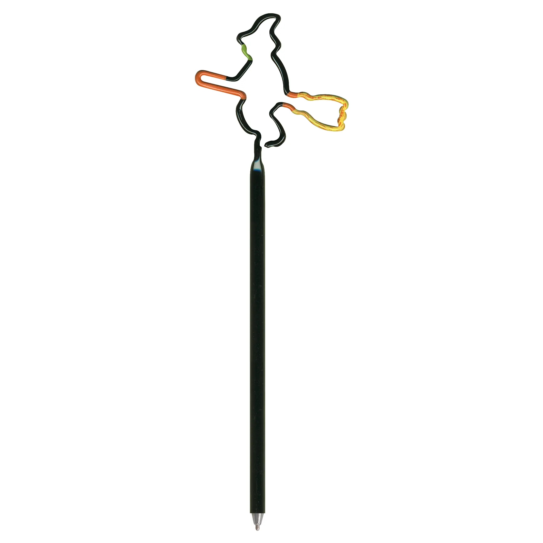 Witch On Broom Multi-Color Inkbend Standard, Bent Pen view 2