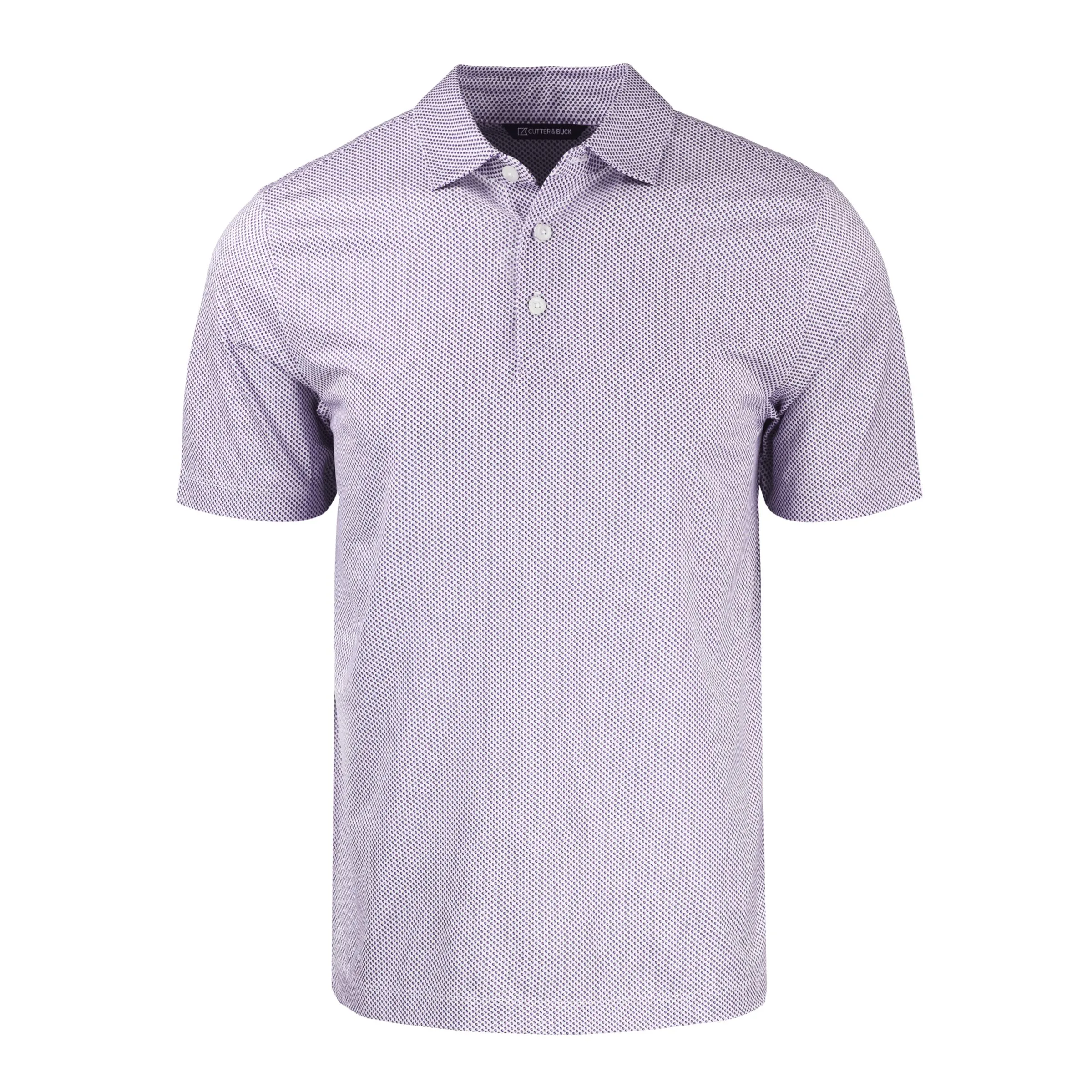 Cutter & Buck Pike Eco Symmetry Print Stretch Recycled Mens Polo view 5