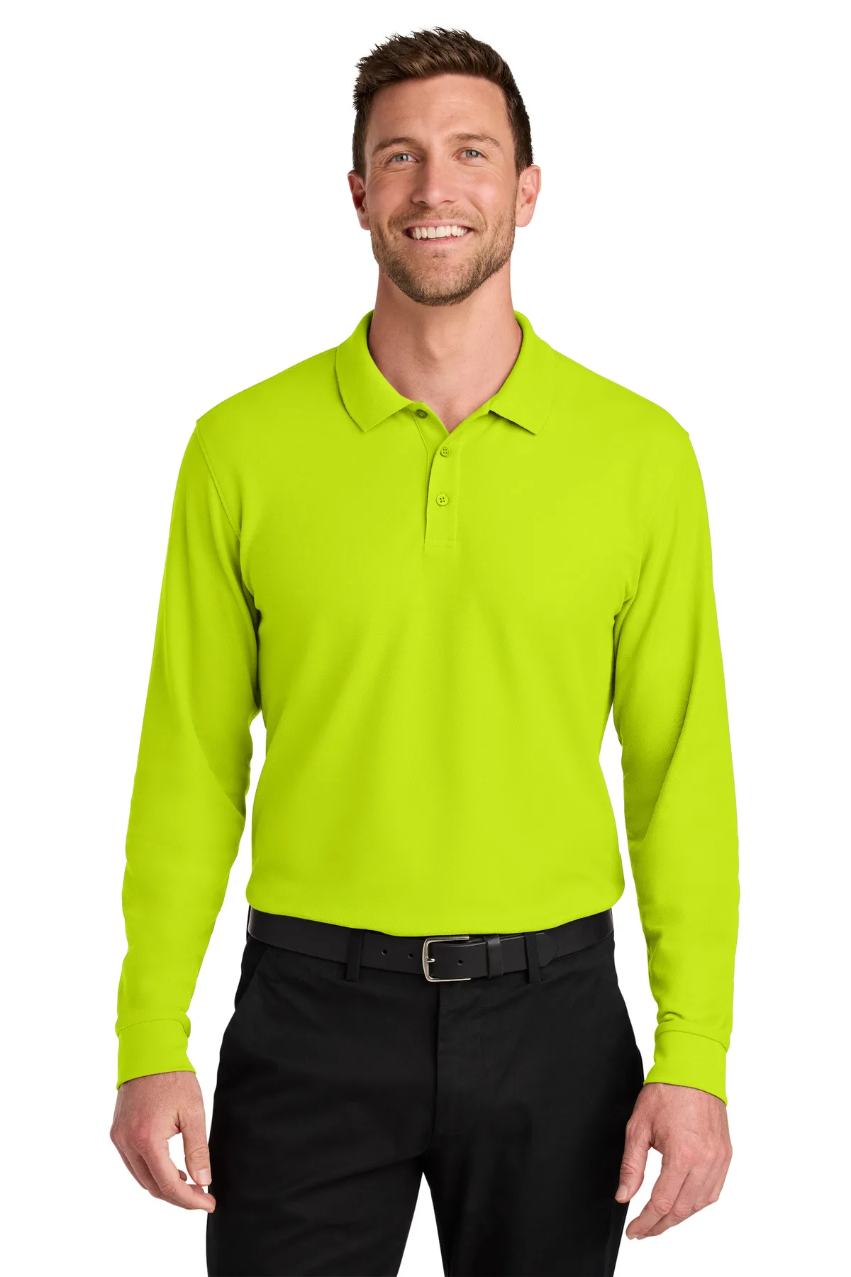 Port Authority® Wearever Signature Pique Long Sleeve Polo view 5
