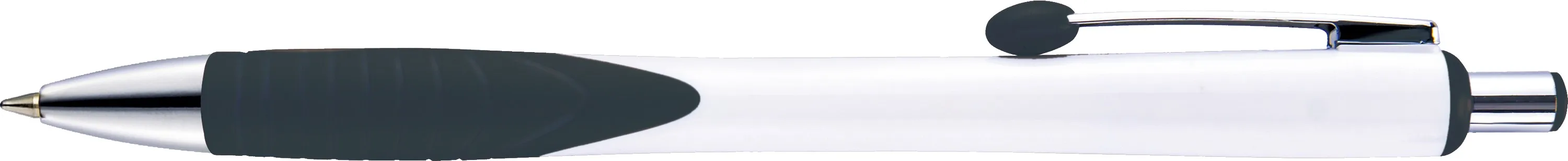 White/Black/Chrome Silver Blank Side View