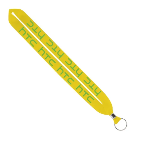 IMPORT Rush 1" Polyester Lanyard with Silver Crimp & Split-Ring view 2