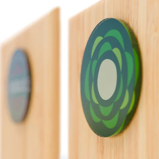 Allegra Bamboo Plaque, 9x12 view 3