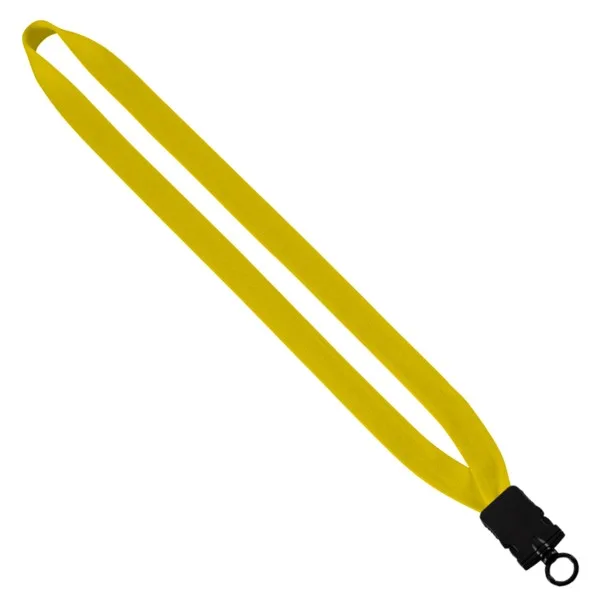 3/4" Cotton Lanyard with Plastic Snap-Buckle Release & O-Ring view 3