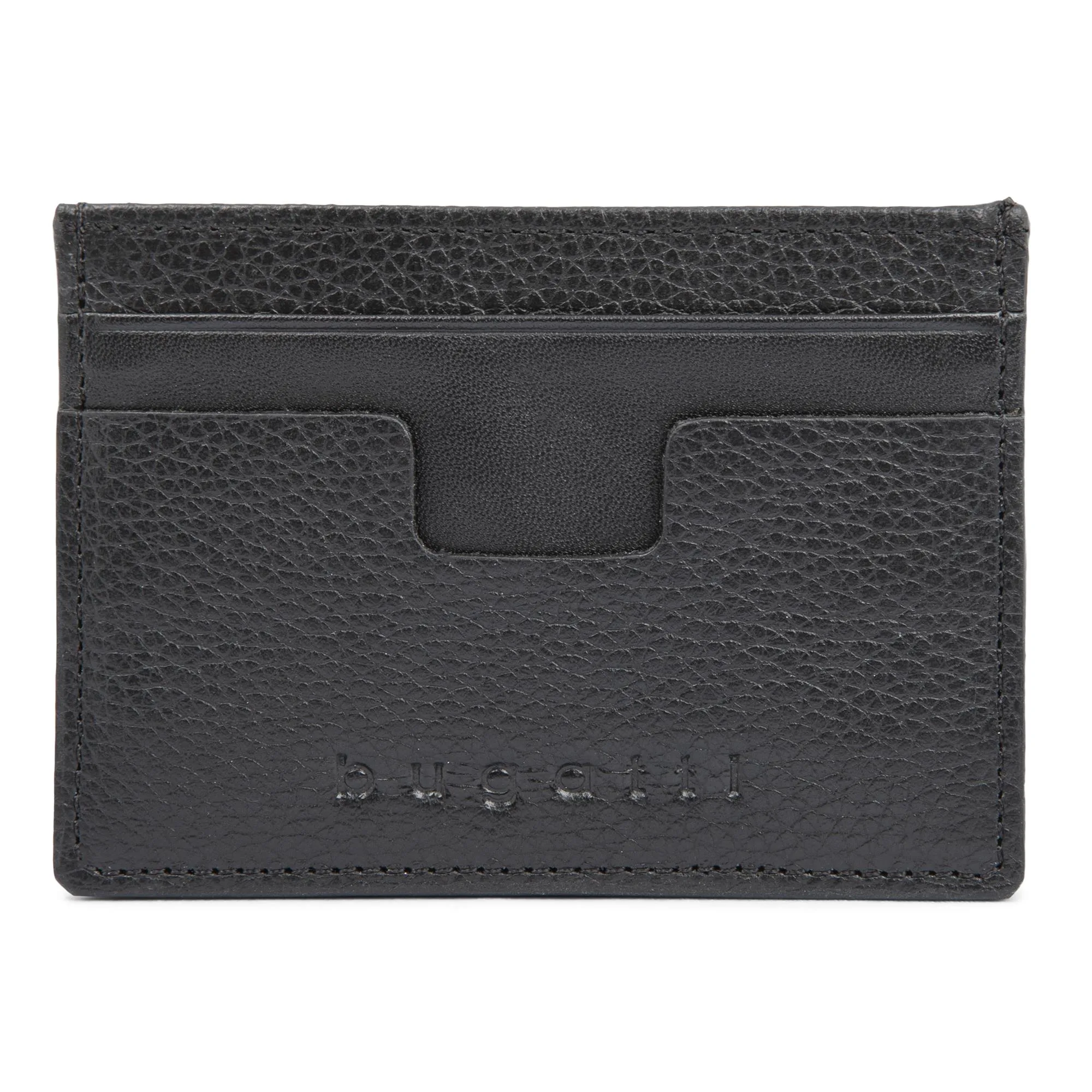 Bugatti - Leather Card Case w/ Anti-Theft Protection-Black