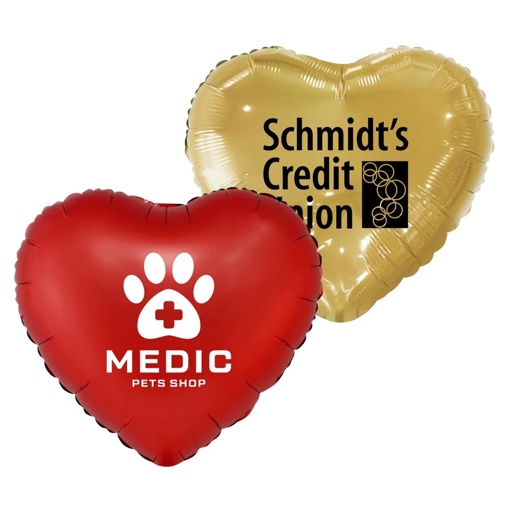 17" Heart Helium Saver XtraLife® Foil Balloons