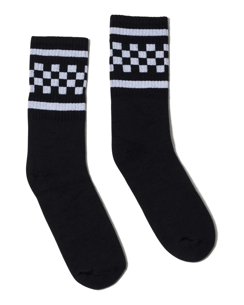 SOCCO USA-Made Checkered Crew Socks view 2