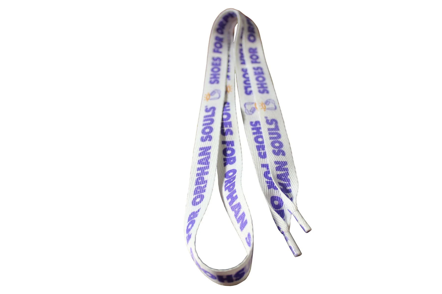 Recycled Polyester Dye Sublimated ¾"x45" Shoelaces Pair (Domestically Produced)