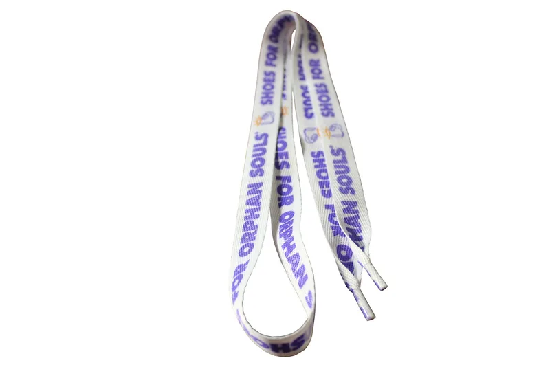Recycled Polyester Dye Sublimated ¾"x45" Shoelaces Pair (Domestically Produced)