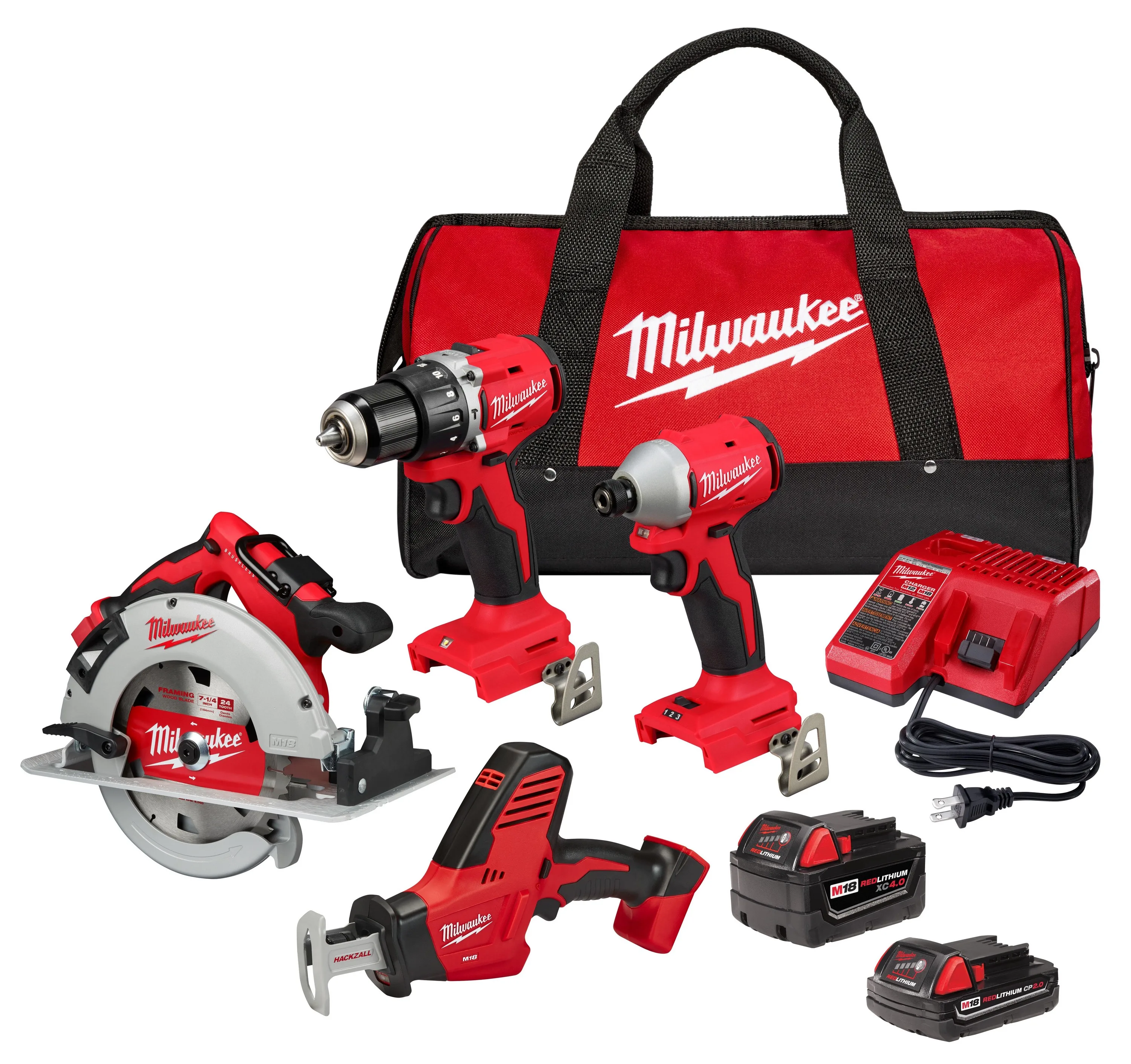 Milwaukee M18 4 Tool Combo Kit