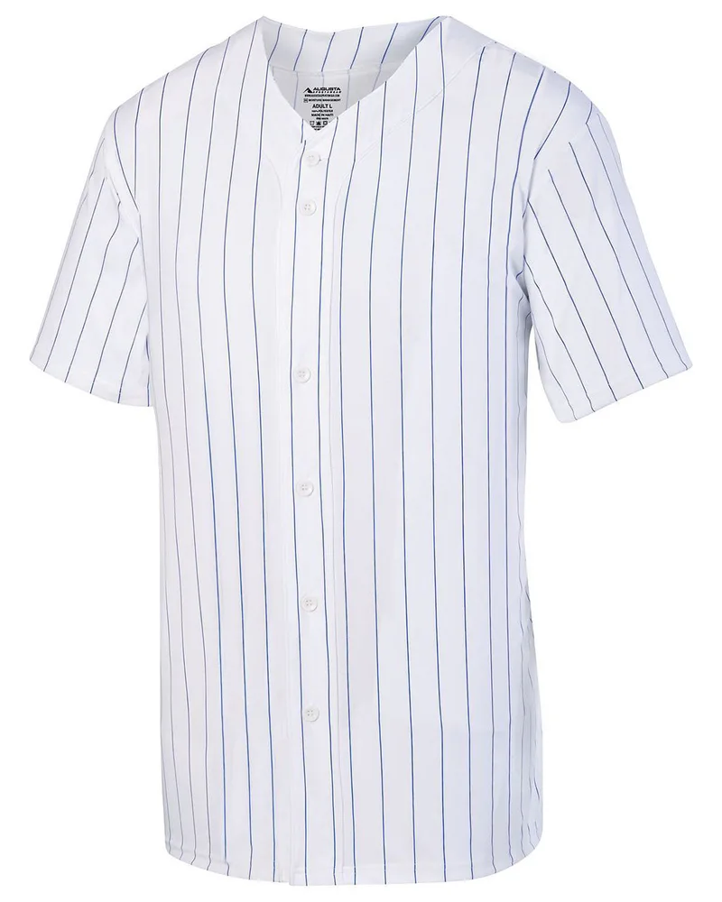 Augusta Youth Pin Stripe Baseball Jersey view 4