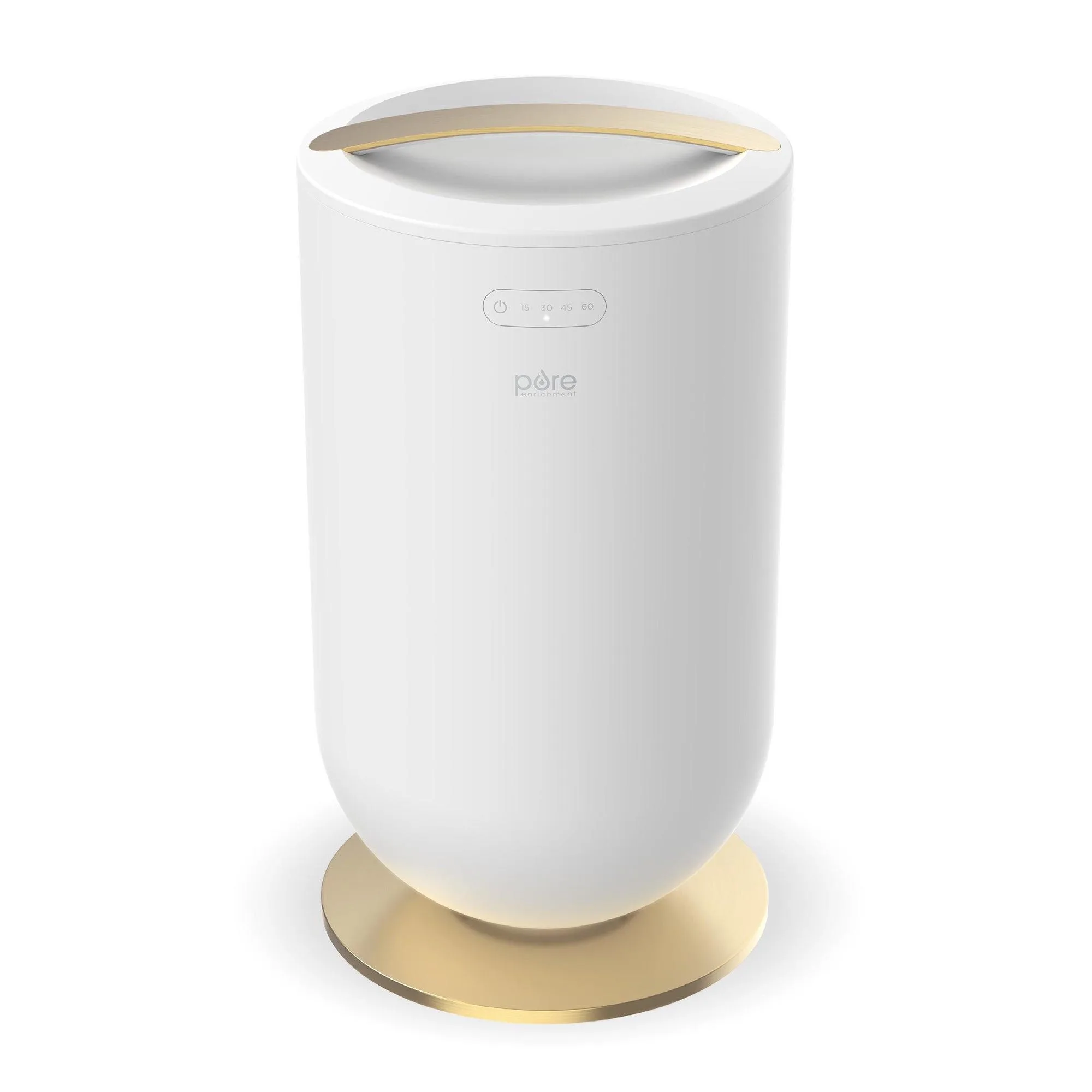 Pure Enrichment Purebliss Luxury Towel Warmer White/Brushed Gold