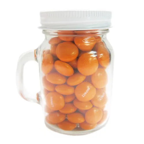 Mini Mason Jar with Imprinted Chocolate Buttons