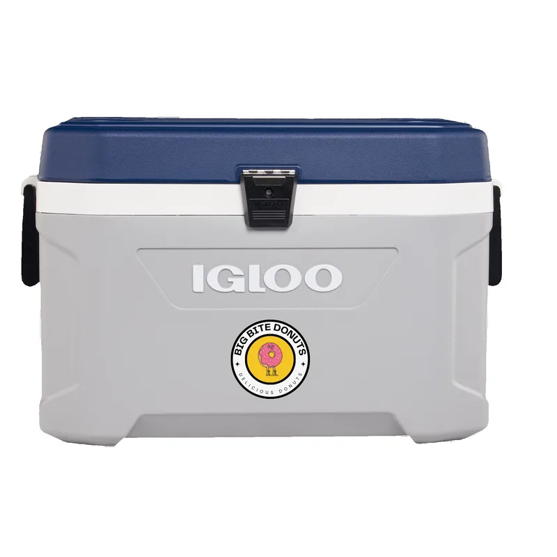 54 Qt. Igloo® Maxcold Latitude Cooler (Carbonite/Aegean Sea)
