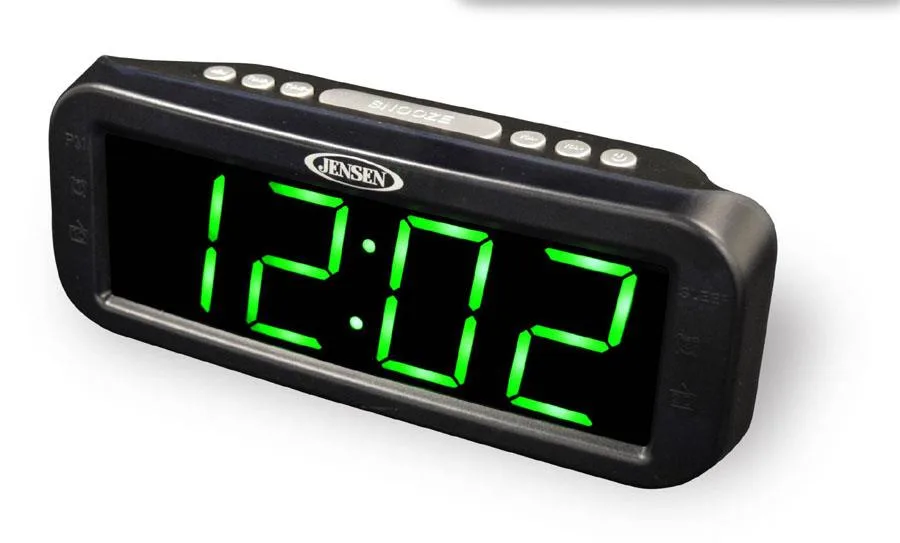 Jensen Audio Digital Am/Fm Dual Alarm Clock Radio w/Large Display