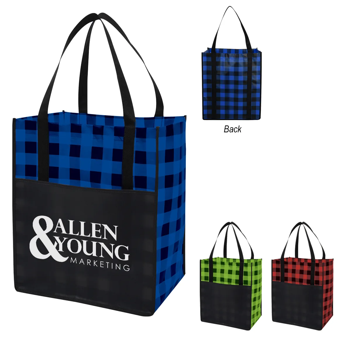 Northwoods Laminated Non-woven Tote Bag view 2