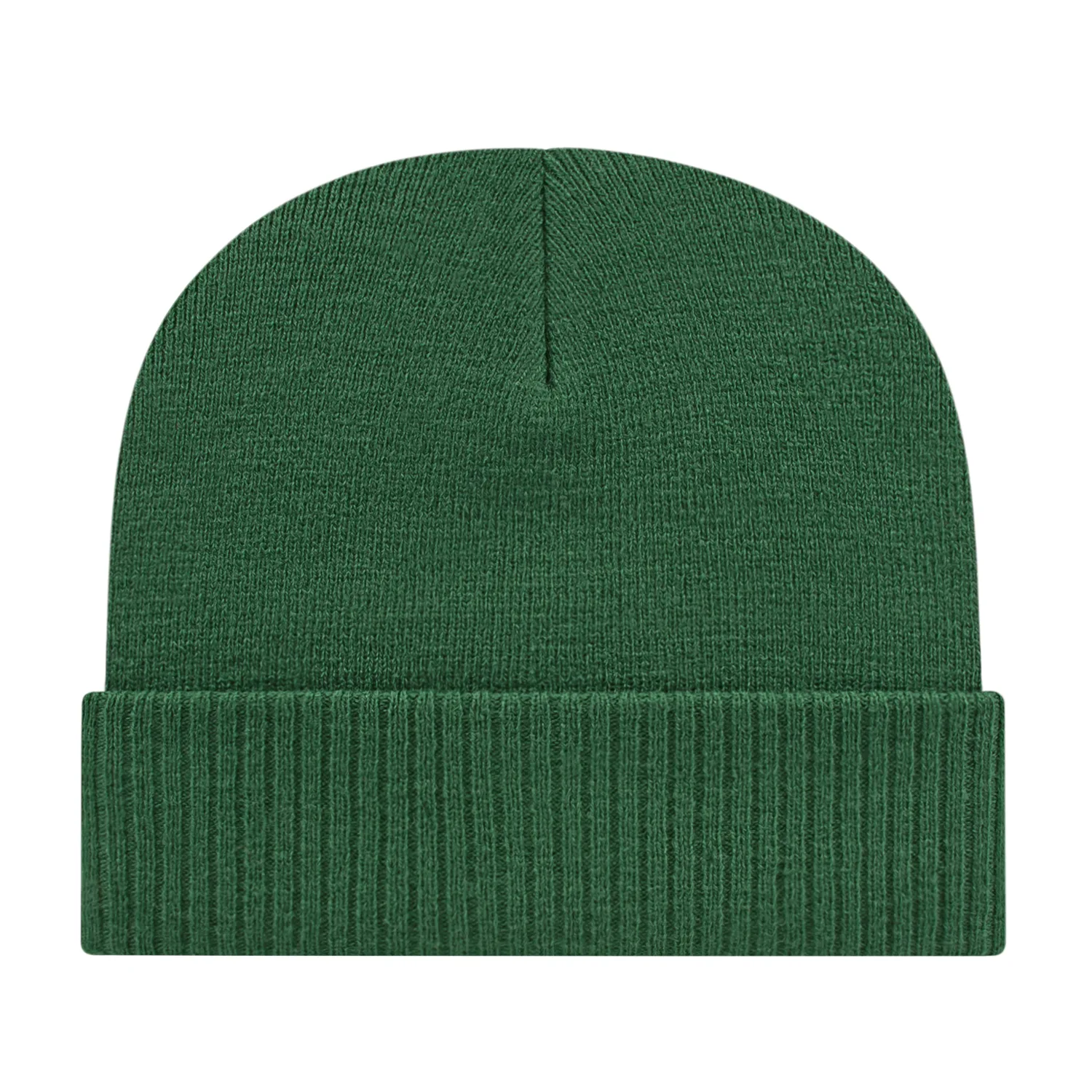 Knit Cap With Ribbed Cuff view 3