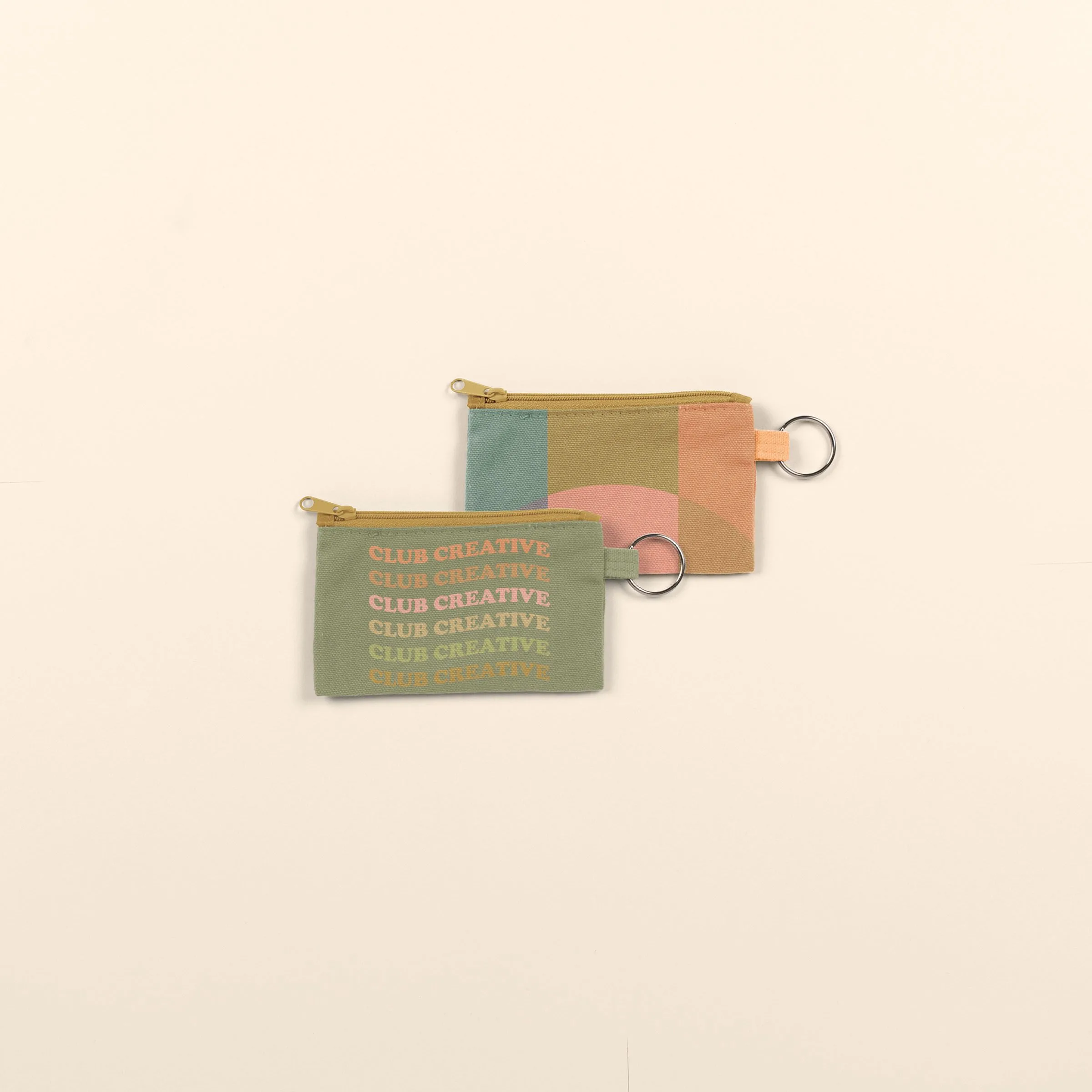 Penny Key Ring - 4CP Pigment Dyed Canvas view 6