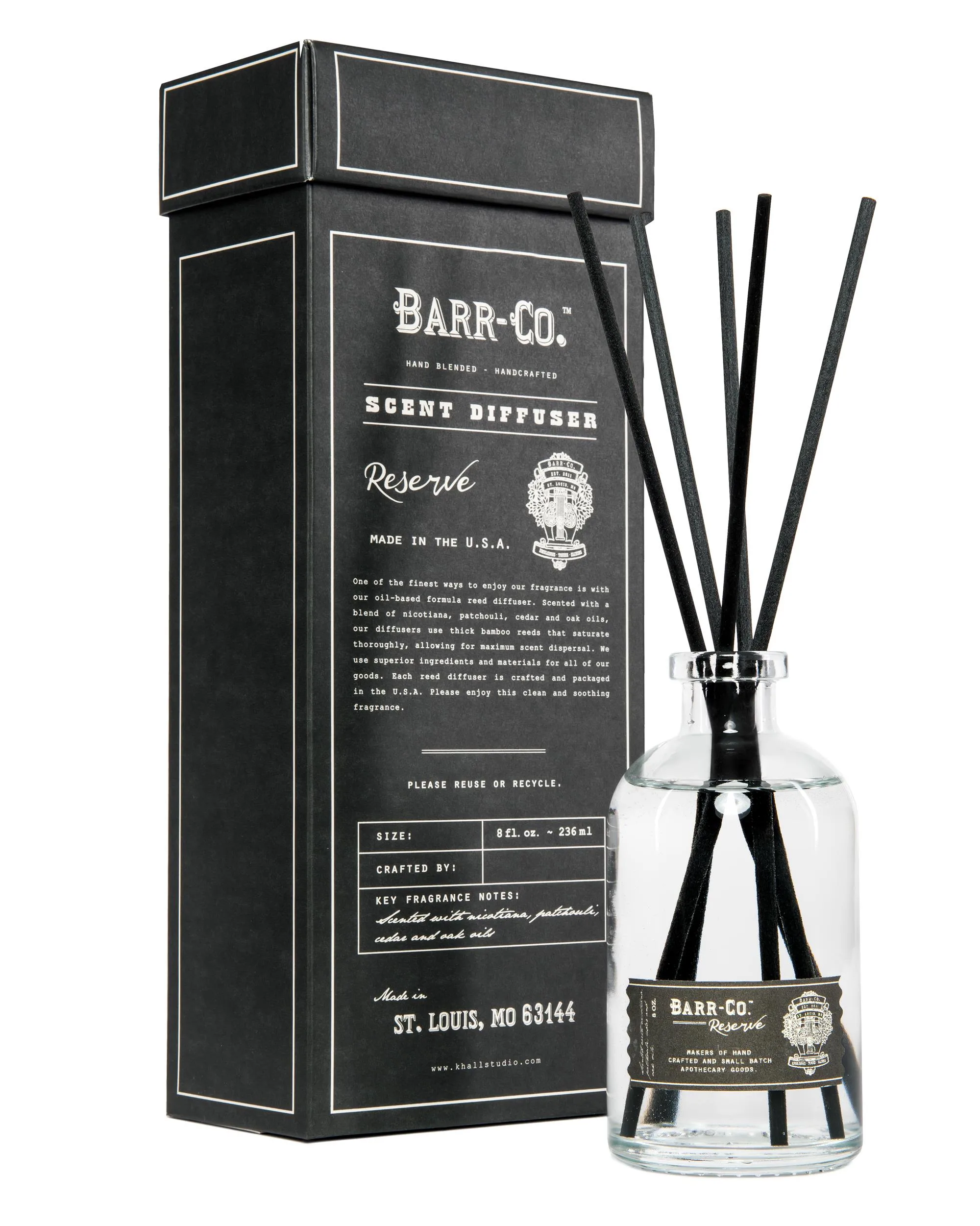 K.Hall Studio Reserve Scent Diffuser Kit