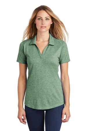 Sport-Tek ® Women's PosiCharge ® Tri-Blend Wicking Polo. view 5
