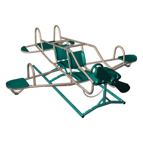 Lifetime Products Teeter Totter Ace Flyer - Green/Brown/Tan