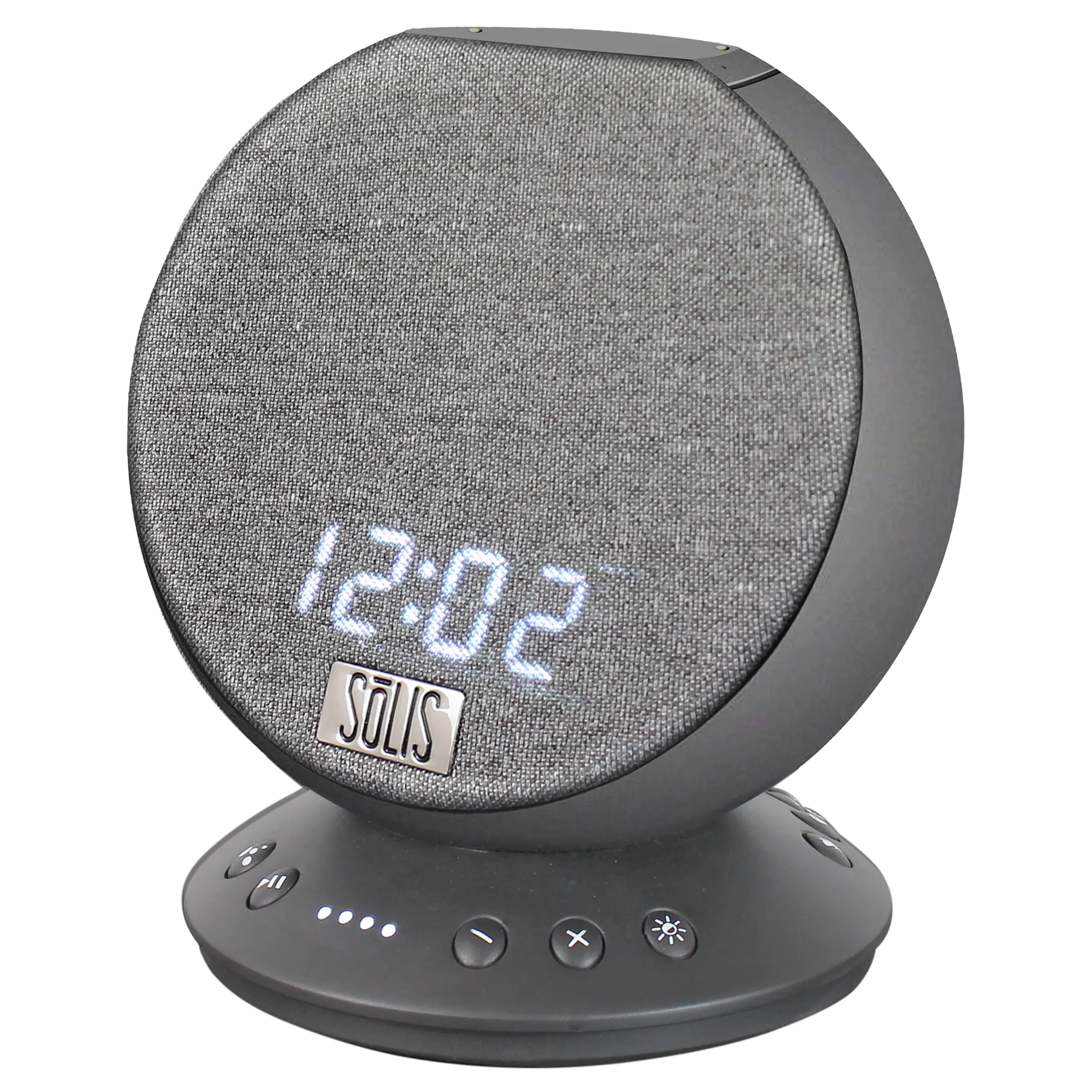 SOLIS Bluetooth/Wi-Fi Wireless Clock w/Google Voice Assistant Built-In
