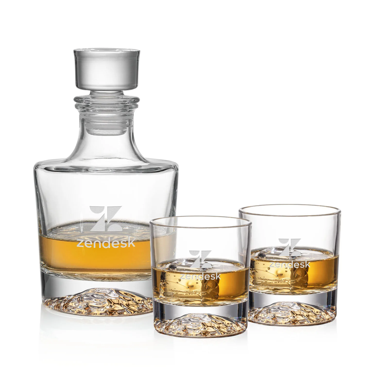 Decanter Set, Deep Etch, Decanter & 2 OTR