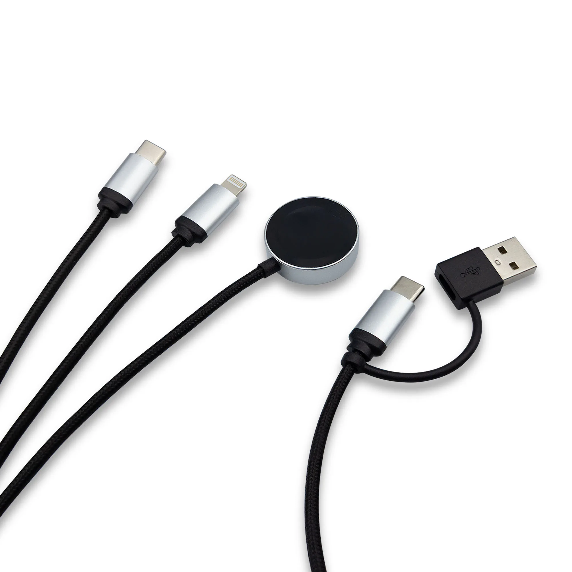 Velora, 3-in-1 Light-up Charging Cable with Apple & Samsung Watch Charging view 5