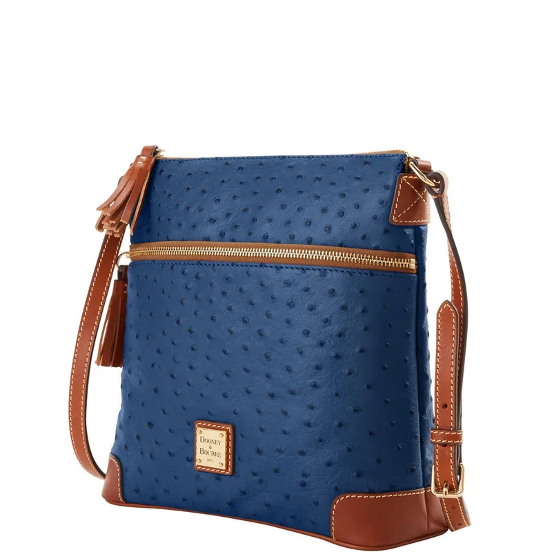Dooney & Bourke Ostrich Tassel Crossbody Bag