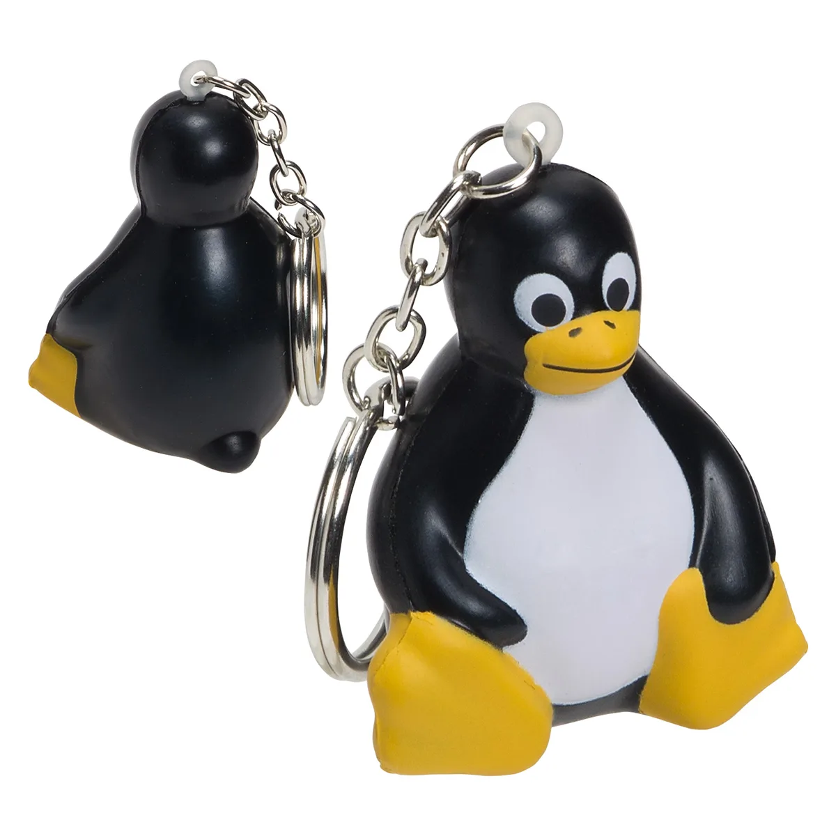 Sitting Penguin Stress Reliever Key Chain view 2