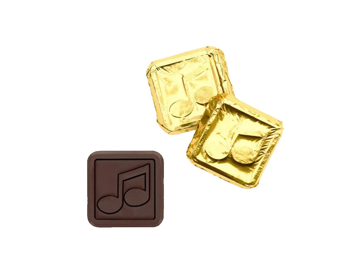 Music Note Premium Gold Foil-wrapped Milk Chocolate Coin