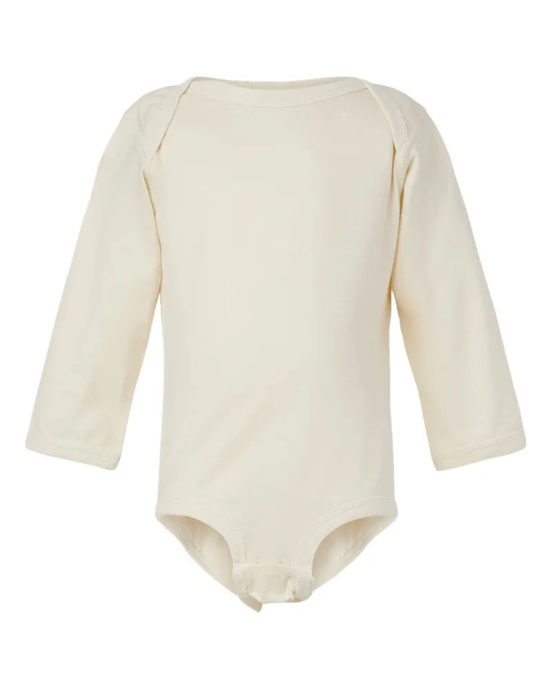 Rabbit Skins® Infant Fine Jersey Long Sleeve Bodysuit view 3