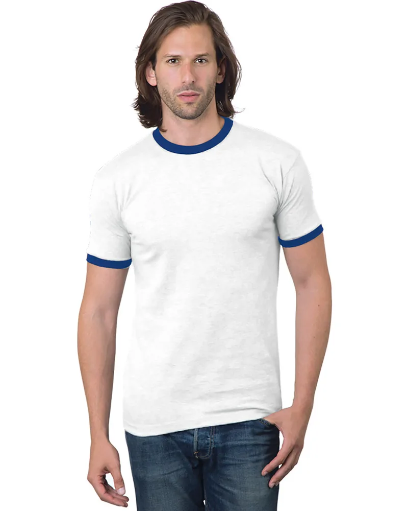 BAYSIDE Unisex USA Made Ringer T-Shirt view 7