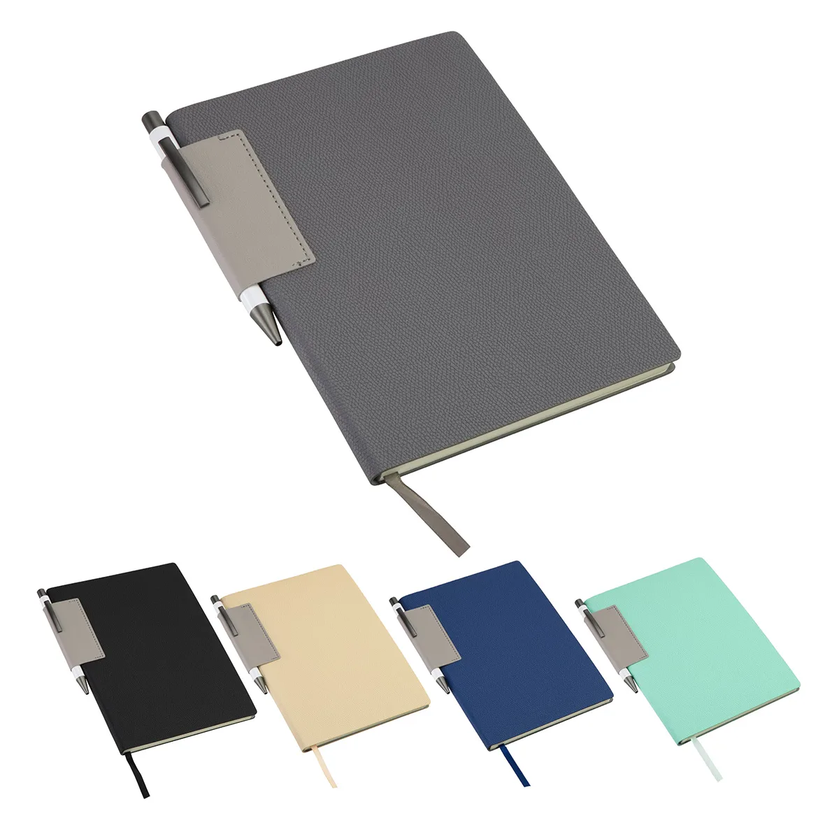 Charter Textured Softcover Journal with Pen view 2